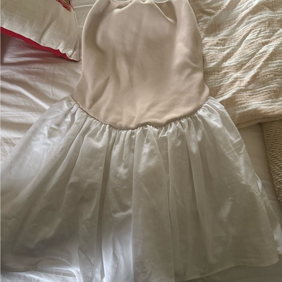 Meshki Strapless Cream and White Dress - Picture 3 of 4